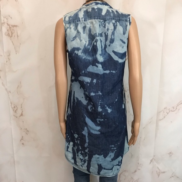 Eddie Bauer Denim Tye Dye Dress - Picture 1 of 4